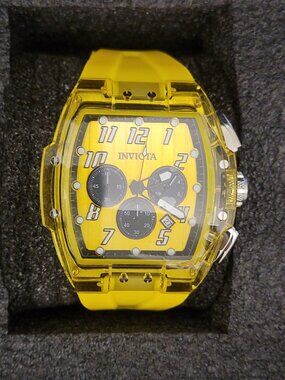 Invicta S1 Rally Kinesia Anatomic Men's Watch - 47mm, Yellow